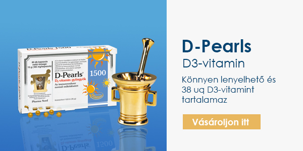 Könnyen lenyelhető D-Pearls D3-vitamin